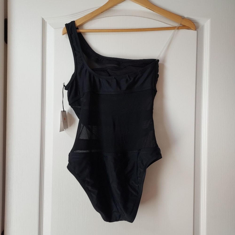 NWT Shade and Shore Black Small One Piece - Picture 4 of 10